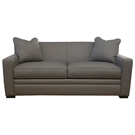 Casual Full Memory Foam Sleeper Sofa with Track Arms